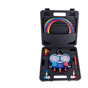 Accurate Anti Collision Refrigerant Meter Set For Automotive Air Conditioning Refrigeration Fluorine And Liquid Dual Meter