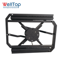 WELLTOP Vente en gros Autres accessoires de meubles Rond 360 °   Mécanisme de table pivotant, coulissant et extensible pour table à manger ou table basse
