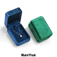 Boîte à bijoux en velours de luxe, boîte à bijoux rectangulaire arrondie, boîte cadeau personnalisée avec logo, emballage cadeau de mariage, boîte à bijoux pour anniversaire