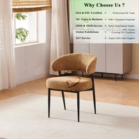Chaise de salle à manger élégante OKAY, nouvelle arrivée, moderne, durable, en tissu, avec ressorts ensachés, chaises de salle à manger tendance