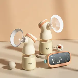 Breast Pumping Electric 10 Levels Adjustable Breast Pump With PP Bottle Baby Feeding Top Manufacture