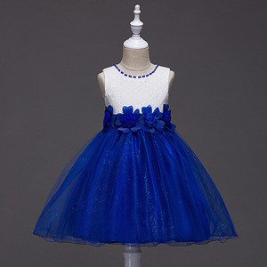 Robe florale pour filles, robe de princesse trapèze en tulle violet pour demoiselle d'honneur, printemps-été - Product Image 3