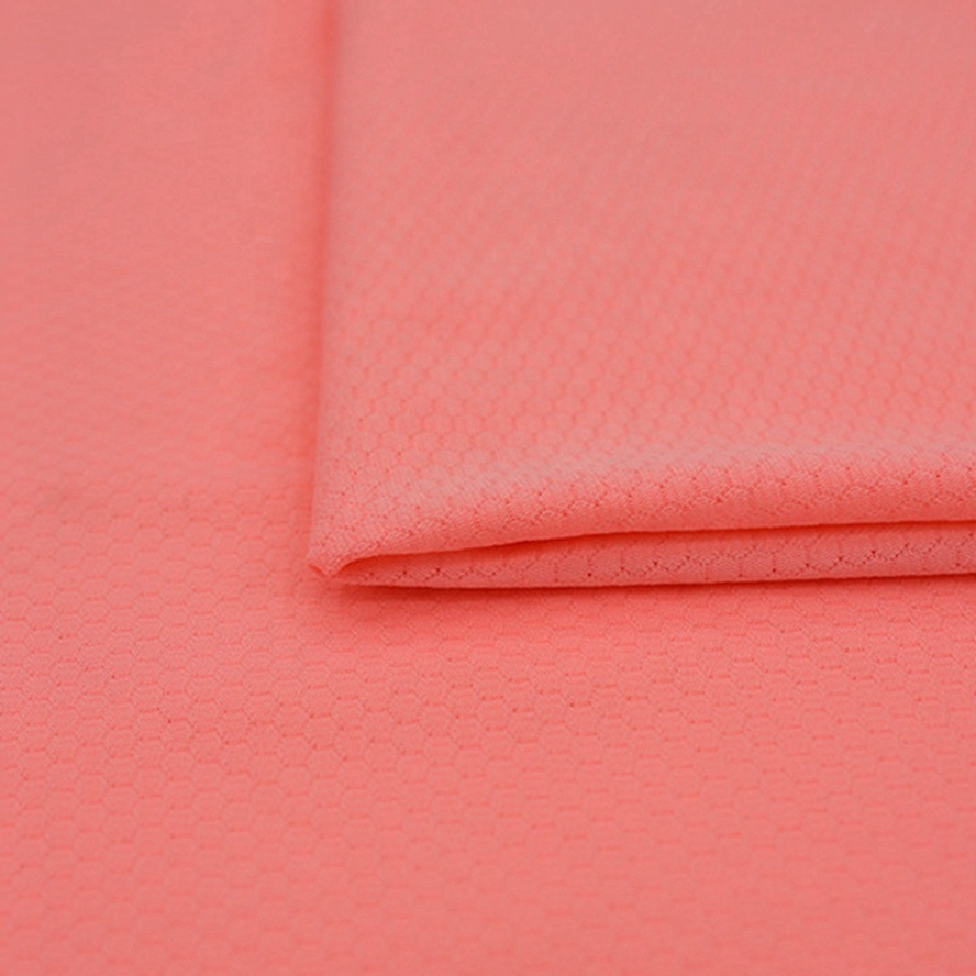 Sustainable GRS Certified Breathable 4-Way Stretch 90% Recycled Polyester 10% Spandex Ripstop Knit Fabric for Activewear