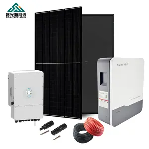 2024 Venta caliente en línea batería de plomo-ácido potencia 6kw 8kw 10kw sistema de almacenamiento de energía solar para el hogar