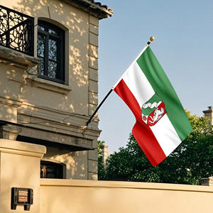 Meilleures ventes Drapeau Rhénanie <span class=keywords><strong>du</strong></span> <span class=keywords><strong>Nord</strong></span>-Westphalie Polyester 3x5ft Impression de haute qualité pour la décoration extérieure - Product Image 3