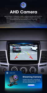 BQCC Carplay Android Navigation Radio pour Mitsubishi Pajero L200 Sport 2 Triton 2008 - 2016 IPS écran Wifi GPS multimédia Audio - Product Image 4