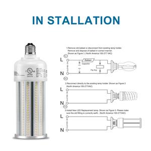 Bombillas LED de Repuesto Tipo Corn, 36W, 5000K, E26/E39, 100-277VAC, para Exteriores, Estacionamientos, Almacenes, Iluminación Interior - Product Image 4