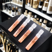 Flacon pulvérisateur de parfum en verre transparent rechargeable, mini, vide, cylindrique, pour huiles essentielles, 2ml, 3ml, 5ml, 10ml, vente en gros