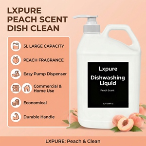 Factory Supply Lxpure Multi-Fragranced Dishwashing Liquid OEM 5L Powerful Degreasing <strong>Dish</strong> <strong>Detergent</strong> for Commercial and Home Use - Product Image 2