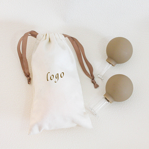 Ensemble de ventouses faciales kaki pour le visage – Ventouses de massage facial en <span class=keywords><strong>verre</strong></span> beige à aspiration sous vide pour sculpter et tonifier – Réduit les gonflements - Product Image 5