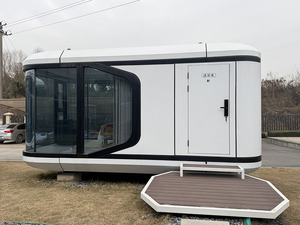 Casa Prefabbricata in Container, Camera d'Albergo Stile Capsula Spaziale, 1 Camera da Letto 1 Bagno, Modulo Resistente alle Intemperie e ai Terremoti, Design Moderno - Product Image 1