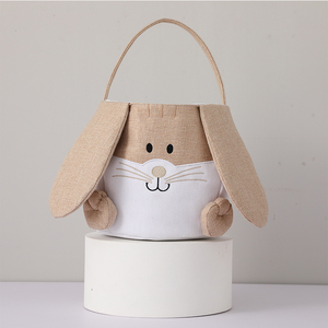 Custom Easter Gifts Bag For Kids Sublimation Easter Baskets Cute Jute Easter Bags