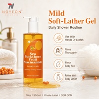 Gel Douche Corps Éclatant et Revitalisant à l'Argousier et au Niacinamide, Doux pour la Peau, Haute Qualité, Marque Privée, Faible MOQ