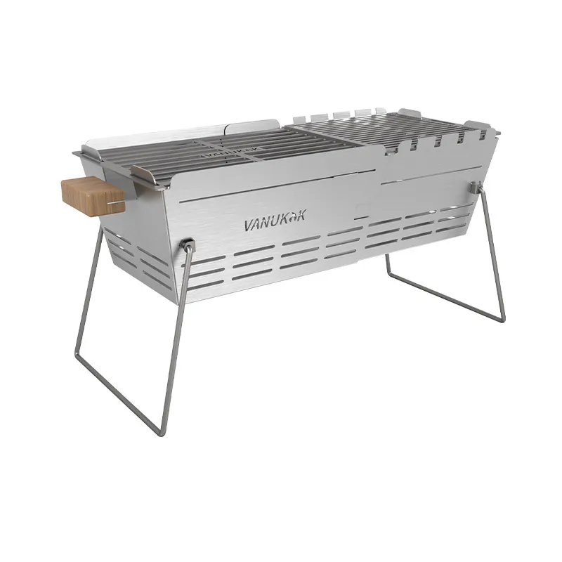 Tragbarer Carbon-Grill ofen im Freien für Picknick-Gartenparty Koch terrasse Camping Travel Faltbarer Mini-Grill-Balkon grill