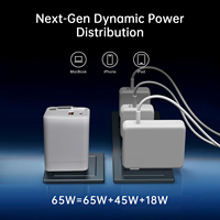 Vente en gros OEM ODM, Chargeur Super Rapide GaN 65W Multi-Ports USB-C PD QC3.0 PPS pour iPhone Mac Samsung, Fournisseur d'usine avec prise UK