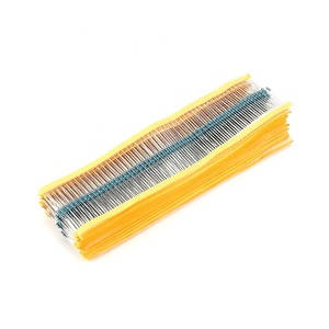 100 Uds 1/4W 1% resistencia de película metálica 0,25 W 1% 100R 120 150 220 270 330R 470 1K 2,2 K 4,7 K 10K 240K 470K 1M 20M <span class=keywords><strong>ohm</strong></span> resistencia - Product Image 2