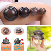 Nouvel ensemble de ventouses de massage sportives double style en silicone sous vide pour le corps
