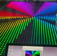 Wasserdichter Pixel-Interaktiver Tanzboden 8x8 Stück Video-Panel DJ-Lichter Leuchtende Tanzfläche Digitaler LED-Tanzboden für Hochzeiten