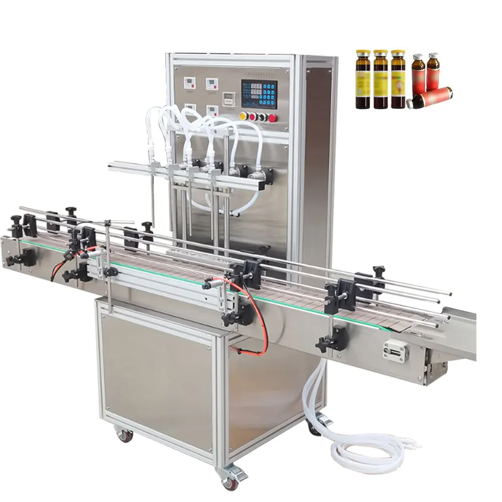 Rotwein flaschen füll-und Versch ließ maschine Hochviskose Flüssig flaschen sirup Oral Liquid Filling Machine