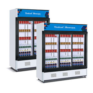 Vigevr סופרמרקט מסחרי כפול זכוכית דלת אנכי תצוגת מקרר מקפיא ילר מקרר מחיר - Product Image 5