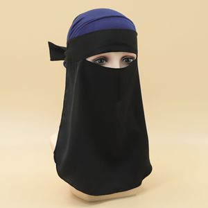 <span class=keywords><strong>Voile</strong></span> islamique léger pour le visage en gros respirant non traversant doux Niqabs femmes Nida embrasse monocouche Niqab <span class=keywords><strong>voile</strong></span> - Product Image 3