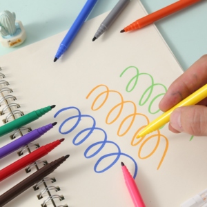 Pennarelli Lavabili da 12/24 Colori, Penne ad Acqua <span class=keywords><strong>per</strong></span> Disegno e Scrittura <span class=keywords><strong>per</strong></span> Bambini e Scuola - Product Image 3