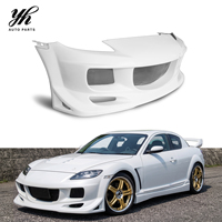 Bumper Depan Fiberglass Benuine Berkualitas Tinggi, Suku Cadang Mobil Modifikasi Kompatibel dengan RX-8 RX8