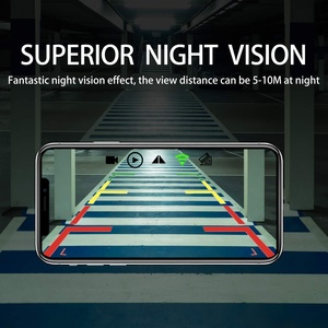 IPoster Aparcamiento de coche Sistema de visión trasera Soporte IOS Android Matrícula de coche Cámara de marcha atrás inalámbrica - Product Image 4