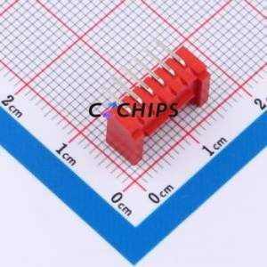 BX-HY2.0-6PWZ-R Wire-to-Board Pin Header Bent Lead Through Hole,P=2mm Connector 1x6P 2mm Right Angle Insert HY - Product Image 2