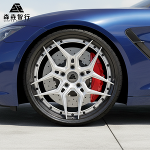 Jantes en fibre de carbone forgées ultra-légères en 2 parties pour Mercedes Classe S et <span class=keywords><strong>Audi</strong></span> <span class=keywords><strong>RS6</strong></span> RS7 |   Jantes en carbone véritable de 19, 20, 21 et 22 pouces - Product Image 2