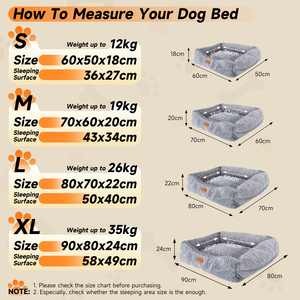 Nobleza XL letto per cani morbido soffice letto per animali in peluche con fondo antiscivolo materiale PP modello solido per dormire comodamente - Product Image 5