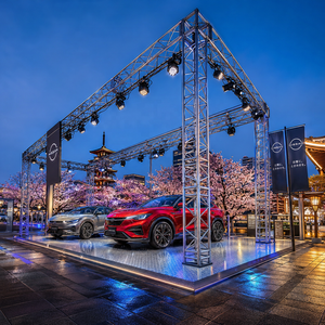 Estructura de exhibición para autos de 20x10x15 m para colgar pantallas LED y luces móviles en exposiciones de automóviles - Product Image 4