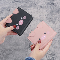 Dompet Wanita Model 993 Merek YC Versi Korea Lucu Bergambar Kartun, Ukuran Kecil, Model Pendek 70%, Banyak Slot Kartu, Terbuka, Grosir Ekspor