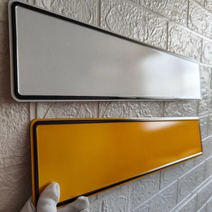 Film réfléchissant pour panneaux routiers européens, plaque d'immatriculation vierge, support de plaque d'immatriculation en aluminium pour voiture - Product Image 1