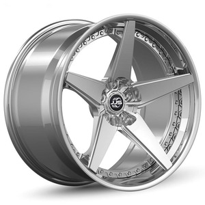 JJSEES Juego de Dos Piezas de Llantas de Aleación Cóncavas de Perfil Bajo Personalizadas y Forjadas de 18 19 20 21 22 23 24 Pulgadas para Autos Deportivos de Pasajeros - Product Image 1