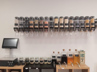 ECOBOX 	   Bac à nourriture en vrac à choisir et à mélanger, noix, graines, bonbons, céréales, distributeur de nourriture en vrac, bac à gravité, distributeur de noix en vrac, nourriture sèche pour magasin