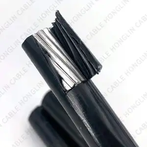 0.6/1KV overhead aluminum cable ABC Aerial Bundled cable aluminum conductor manufacturer XLPE insulated abc cable