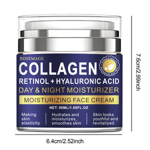 <span class=keywords><strong>Crema</strong></span> de retinol para cara, <span class=keywords><strong>cuello</strong></span>, <span class=keywords><strong>crema</strong></span> de colágeno para tensar la piel, hidratante facial antienvejecimiento, día y noche para mujeres y hombres - Product Image 4