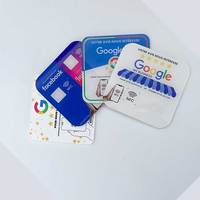 12x12cm NFC étanche ISO modèle QR Code carte affaires verre mur/vitrine/Table autocollant pour hôtels 13.56MHz fréquence