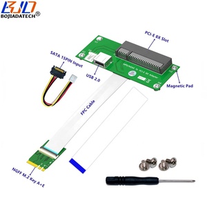 Nhà Máy Bán Buôn Pci-E 8X Khe Cắm + Cổng 2.0 USB Để Ngff M.2 Key A + E Giao Diện Adapter Riser Thẻ Từ Pad Với Fpc Cáp - Product Image 1