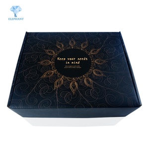 Packaging Cardboard Logo Shipping Carton Subscription Matte Corrugated Black <b>Box</b> - Product Image 1