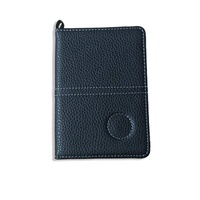 Portacarte da Golf in pelle nera con pennarello magnetico personalizzato per pallina da Golf