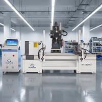 Tour à bois CNC 5 axes entièrement automatique MT1203-5A Mustang, multi-têtes avec moteur 5,5 kW