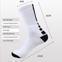 Short de Cycle de Compression absorbant la sueur d'été élevé Amorti confortable Chaussettes de basket-ball imprimées Manchette Utilisation active Bas