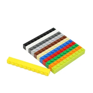 Bloques de construcción DIY para niños, piezas de bloques gruesos de 1x10 puntos compatibles con marcas, juguetes para niños, 6111
