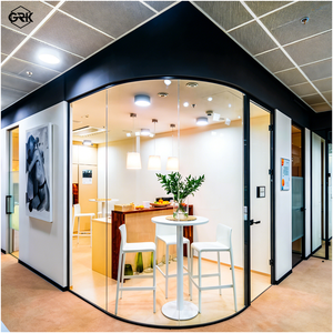 <span class=keywords><strong>Cloison</strong></span> de séparation en verre sans cadre en aluminium moderne de la série Graki Panorama de 108 mm, insonorisation 45 dB, écologique, durable, pour bureau et école - Product Image 4