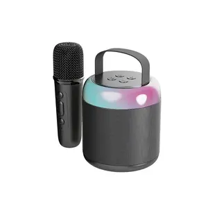 Mini microfono portatile Audio integrato microfono a casa che canta Karaoke famiglia Wireless BT altoparlante portatile esterno