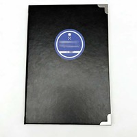 Kertas Premium Kulit PU Ukuran A4 Kustom untuk Hotel, Restoran, dan Rumah, Grosir 8.5*11, Pelindung Logo Kustom