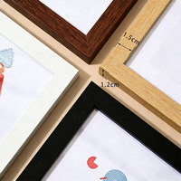 Cadre photo mural en bois fait main de 6 pouces, format A4/A3, grande taille