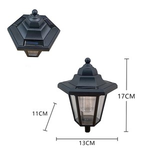 Lámpara solar para jardín, lámpara decorativa LED para exteriores, montaje en pared de 18cm, resistente al agua - Product Image 2